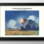 12704■A3アートポスター『Ferdinand du Puigaudeau　日没 風の日』絵画/イラスト/デザイン/上級マット紙採用/北欧