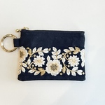 インド刺繍ポーチ＊丸カラビナ付✧˖°⌖*