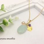 【オーダーMiyuki様】アマゾナイトを使ったシンプルネックレス