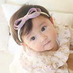 ベビーヘアバンド　コーデュロイリボン　ひな祭り　初節句　ラベンダー　カチューシャ　新生児　出産祝い　ニューボーン　イベント　バースデー　撮影　ハーフバースデー
