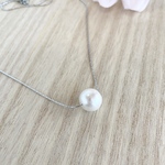 ひと粒淡水パールのネックレス