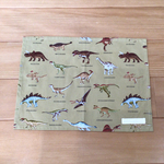 【sale】ランチョンマット  30×40センチ   恐竜🦕モカ(裏地なし)　
