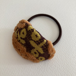 ミナペルホネン　ヘアゴム　handmade woolly ball オレンジ