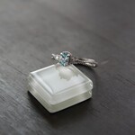 天然ジルコン（ブルー）　ドッティCZリング　SILVER925　