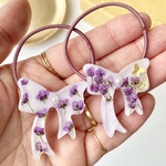 キッズ レジン リボン ヘアゴム 2本セット alyssum
