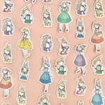 フレークシール54 うさぎガールズ