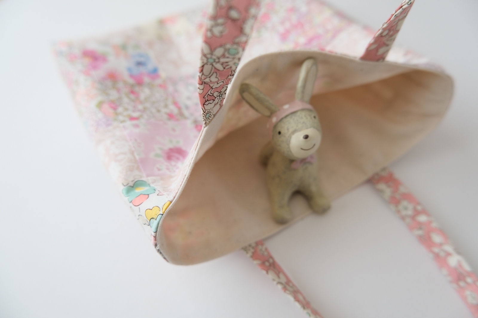 リバティのパッチワークbag(ピンク) - non's atelier | minne