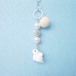 【再販】うさぎのバックチャーム〈ホワイト〉