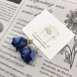 青薔薇♡薔薇ピアス♡バラピアス