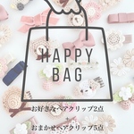 2023年福袋♡ お好きなヘアクリップ2点+お任せヘアクリップ5点　ベビーヘアクリップ　ヘアクリップ　ヘアピン　ヘアゴム　キッズヘアゴム　赤ちゃんピン　出産祝い　1歳誕生日　ベビーゴム　ベビーヘアピン