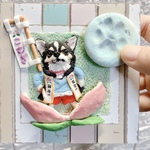 【kumi93pon0118 様専用】ミニチュアミニフレーム手型🐾チワワ