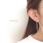 glas stone&breit double chain earring
