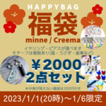 【1/1〜1/6限定】HAPPY BAG  2000円２点セット(中身が見えない福袋の場合は1700円)