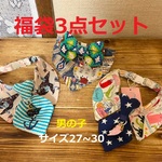 犬・猫の首輪　27～30　cocoちゃんチョーカー　男の子②　福袋3点セット　画像の現品