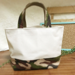 ◆送料込み◆ミニトートバッグ　カモフラ×帆布♪♪