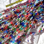 SALE【ミルフィオリガラスビーズ6mm１連約63個】