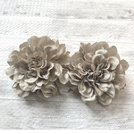 ダリア　グレー　造花 アーティフィシャルフラワー　ハンドメイド 材料 素材　花材　パーツ