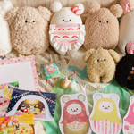 ２０２３福袋　苺エプロンぷに入り！ぬいぐるみもりもりセット