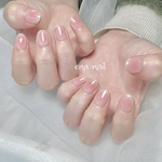 チークラメフレンチネイル💄
