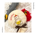 SALE  節分　くま　ファブリックバルーン　刺繍　鬼のツノ　鬼のパンツ　鬼の金棒　記念日フォト　節分フォト　節分グッズ