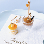 はちみつバターパンケーキ&カフェオレ✳︎ピアスorイヤリング