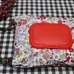 【受注製作】携帯用☆ウェットティッシュケース★花と蝶