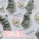 【20%off】¥2800→¥2240フリル ハート【イヤリング】