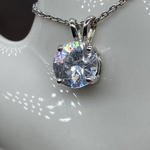 ジルコン（ホワイト2.60ct 天然石）のネックレス 