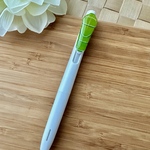 ナミアゲハの幼虫ボールペン（ホワイト）