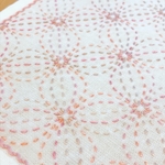 刺し子のふきん・変わり花文