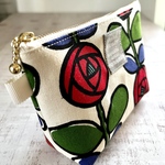 手のひらサイズのポーチ　しろ