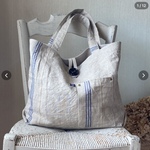 flor...様専用ページ＊男女兼用＊アンティークリネン*スウェーデンライン*大きなトートバッグ＊北欧*ECO