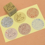 うさぎ(跳)・ゴム版はんこ