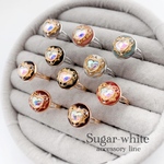 🉐 500円 指輪ガチャ 💍✨ オーロラハートビジューの指輪 💎ワンコイン🎶 購入制限なし