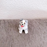 シェットランドシープドック　シェルティ　子犬　置物　フィギュア　粘土