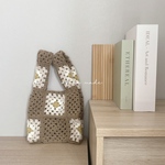 ami bag ( medium size ) グラニースクエア ハンドバッグ モチーフ編み
