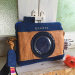 カメラポシェット(ブルーデニム)