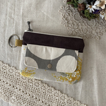 コインポーチ　北欧アンティークミモザブーケ　アイボリー