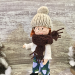 ドール用マフラー　ワインブラウン　マドレーヌちゃんサイズ　38センチ