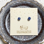 カイヤナイトの小粒ピアス(イヤリング)
