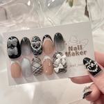 【No.100 Black White girly】23/1/1(w)