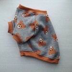 フレブル服　クマ柄ラグラン　グレー　Ｍサイズ