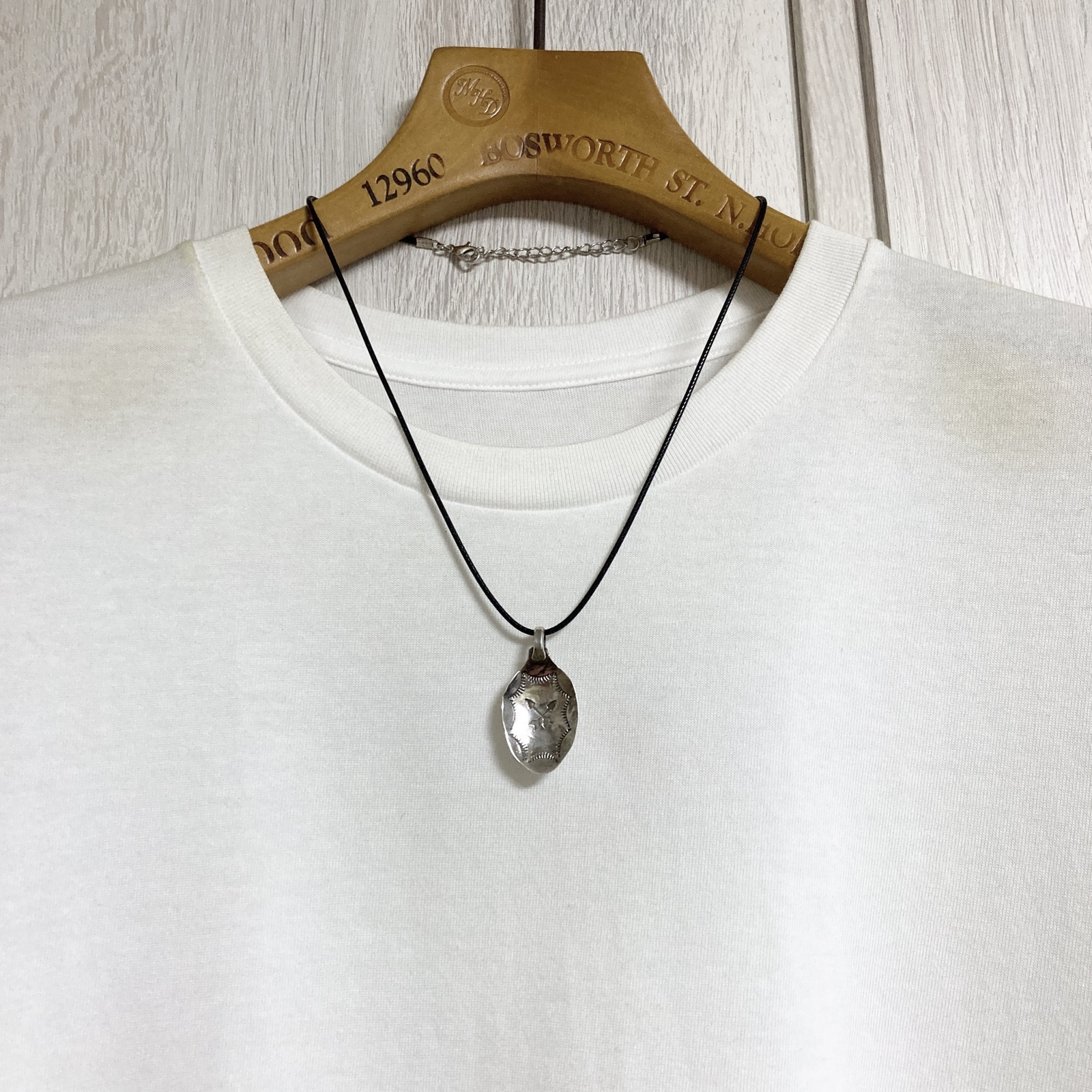 Indian スタンプワークスプーントップ Sterling 950 Sterling925 ヴィンテージスプーン リメイク クロスアロー