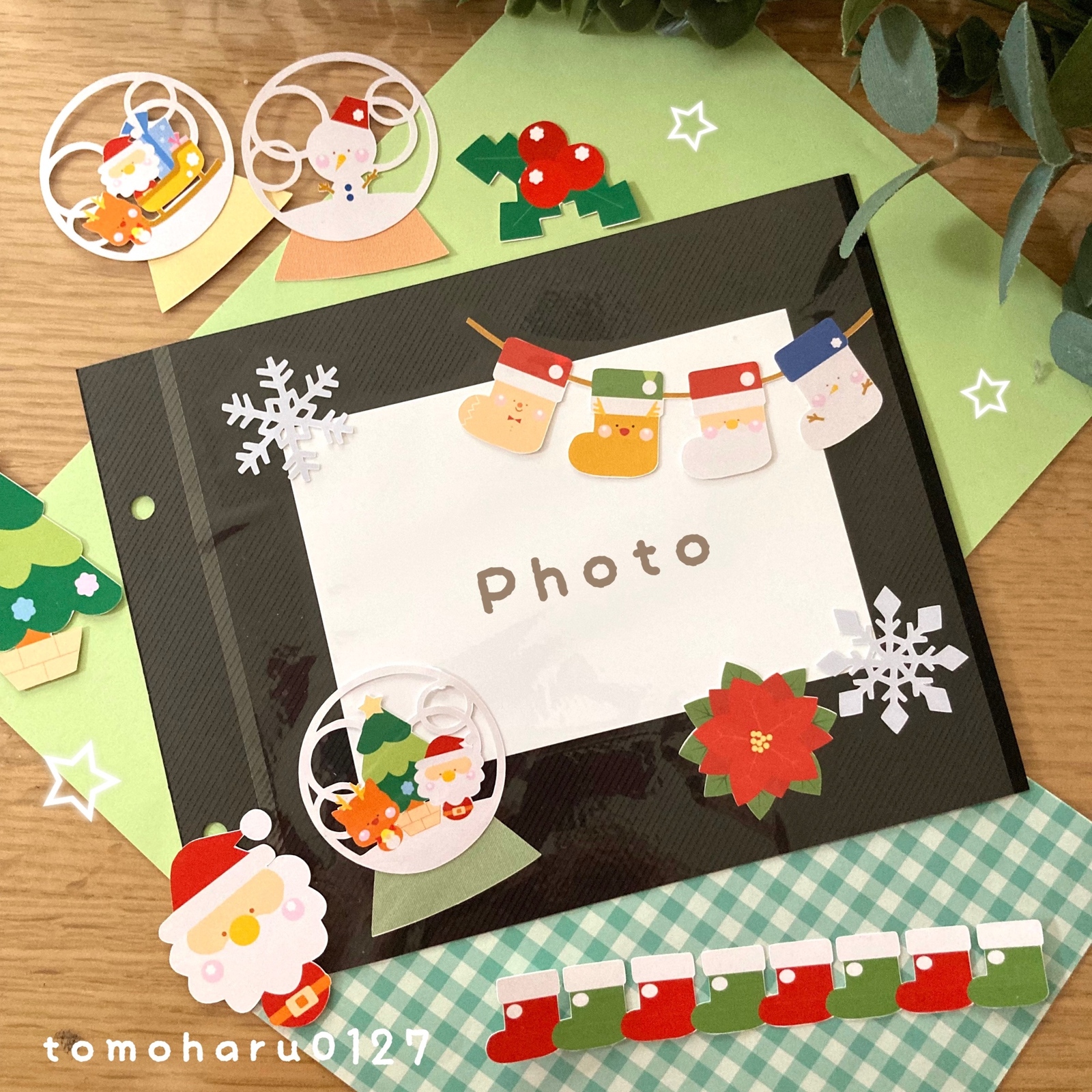 ユラりんママさん専用！クリスマスペーパーセット＆アルバムカバー二冊 クリスマス アルバムクラフト （壁面） - TOMOHARU0127'S