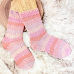 New👑手編みくつ下M