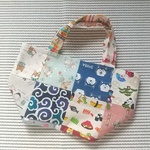 【一点のみ】ミニパッチワークバッグ【リバーシブル】