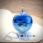 半球の雲レジン 夜空 三日月と天の川 23mm