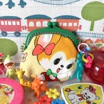 ♡昭和レトロ レア生地使用！ミニがま口財布　②