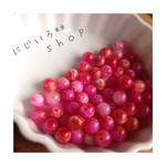 追加送料無料！ピンクマーブル♩天然石♩8mm