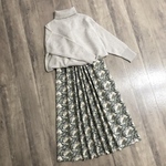 YUWA ヴィンテージな おはな の ギャザースカート